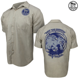 Drew Estate Swamp Rat S/S Work Shirt (XL) - Khaki