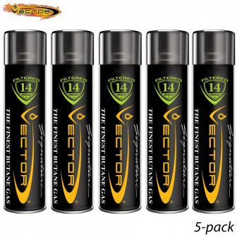 Vector Butane - Quintuple-Refined - Set of 5 Cans