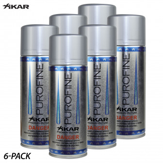 6-Pack: Xikar Premium Butane 8oz Cans (48oz Total)