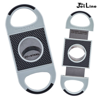 JetLine H-Steel Guillotine Cigar Cutter - Gray/Black