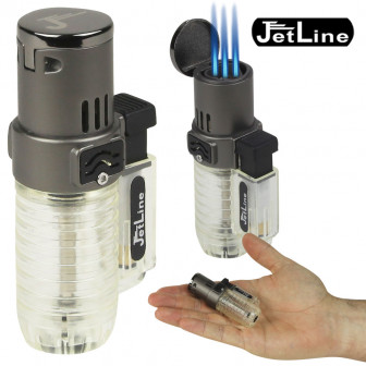 JetLine Super Torch Trip-Flame Lighters [2-PACK]