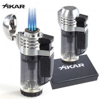 Xikar Tech Jet Triple Flame Lighter- Black