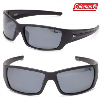 Coleman Saber Polarized Sunglasses- Black Matte/Smoke