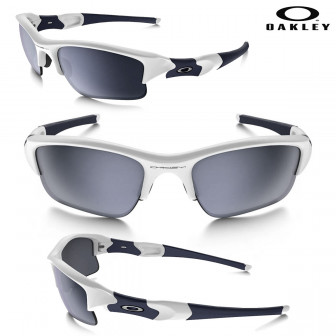 Oakley Flak Jacket XLJ Sunglasses- Polished White/Black Iridium