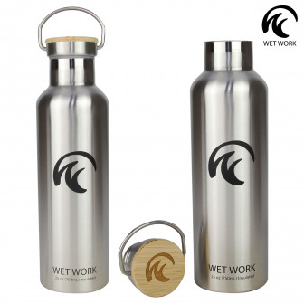 Wet Work Forever Cold Water Bottle (750ml)- Silver