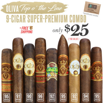 Oliva Top o' the Line 9-Cigar Super-Premium Combo