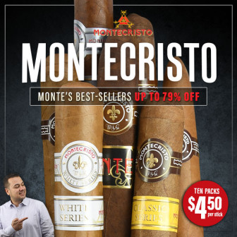 12 MONTECRISTO OPTIONS UP TO 79% OFF….all tenskis $45: choose from 5 blends