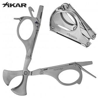 Xikar MTX Multi-Tool Cigar Cutter- Chrome Silver
