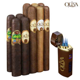 Oliva Top-Rated 10-Cigar Flight + Flame