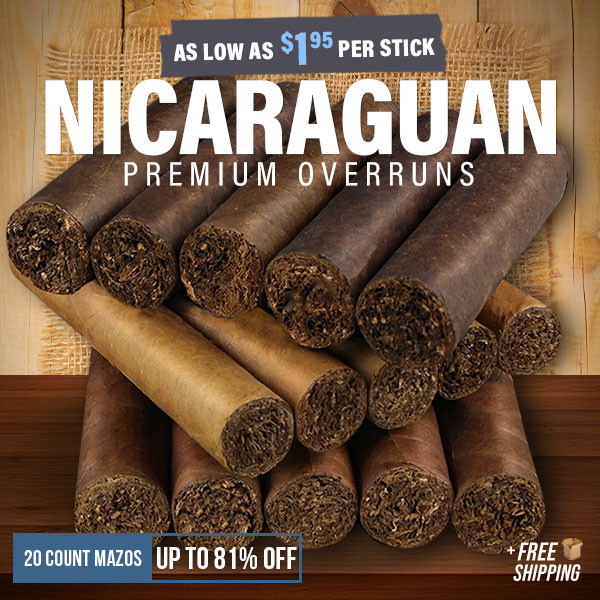 NICARAGUAN PREMIUMS FROM $1.95 SHIPPED….first class famous factory, big rings, stunning value