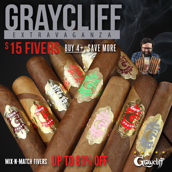 GRAYCLIFF BUY MORE, SAVE MORE ACTION….$15 fiver mix 'n match premiums