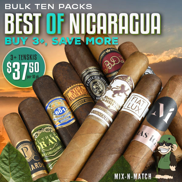 BEST OF NICARAGUA BUY MORE, SAVE MORE….$37.50 mix 'n match 10-pack action