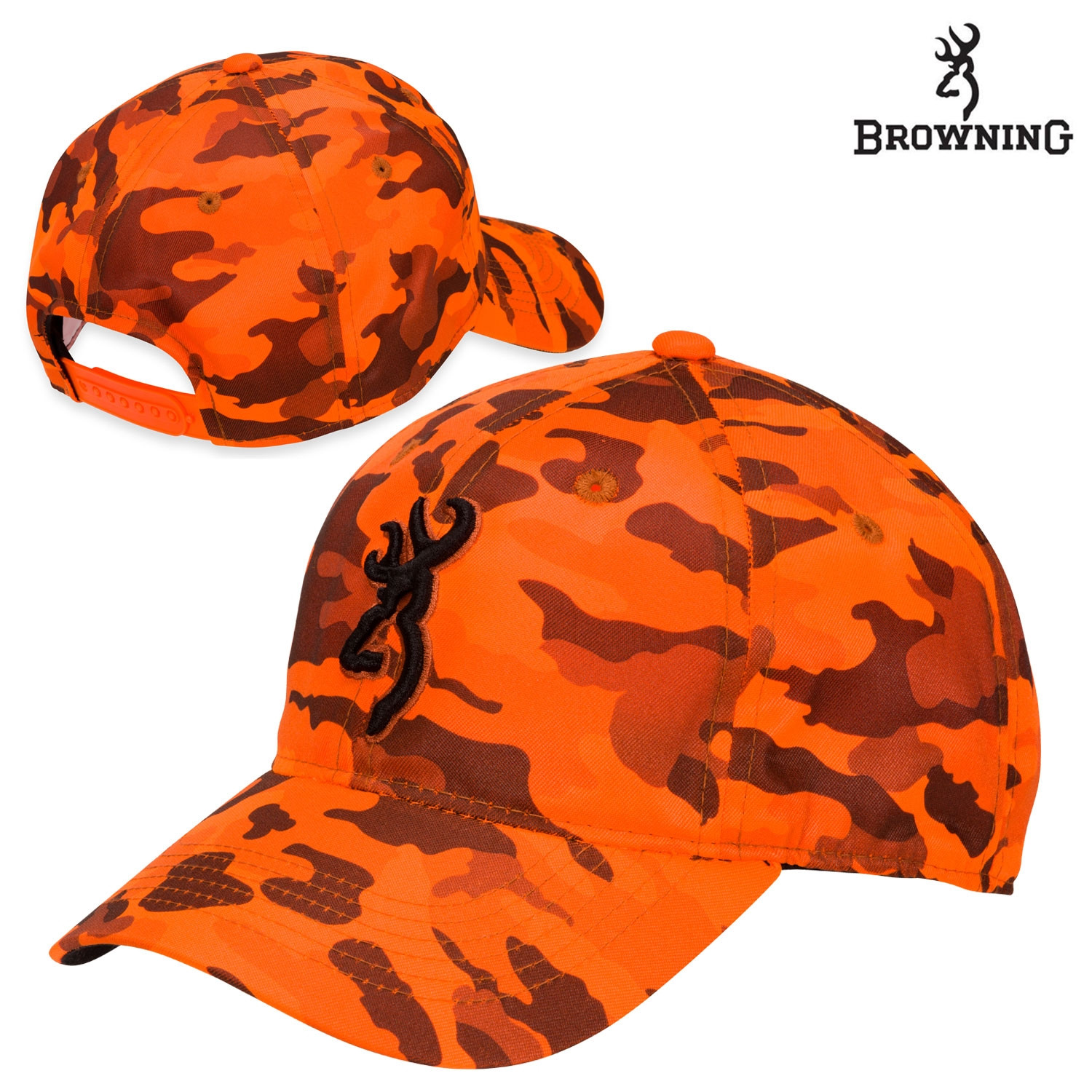 Browning Cap Opening Day Blaze Baseball Cap Ball Outdoor Hunting New Hat Orange