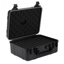 Megilla 6700 12” Waterproof Drybox Case - Layered Foam - Black
