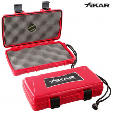Xikar X-Treme 5-ct Cigar Travel Humidor- Red