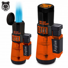 Asylum Quad Flame Torch Lighter- Orange