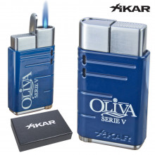 Oliva Serie V Xikar Linea Torch Lighter- Blue