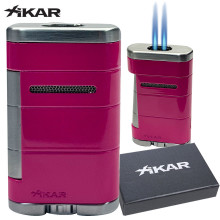 Xikar Allume Double Lighter- Neon Pink
