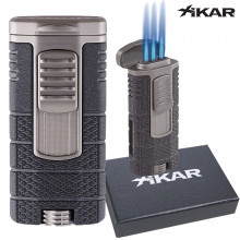 Xikar Tactical Triple Torch Lighter- Black/Gunmetal
