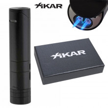 Xikar Turrim 5x64 Dual-Flame Torch Lighter- Black