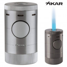 Xikar Volta Quad-Flame Tabletop Lighter - Silver