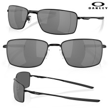 Oakley Square Wire Sunglasses- Polished Black/Black Iridium
