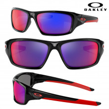 Oakley Valve Sunglasses- Polished Black/Red Iridium