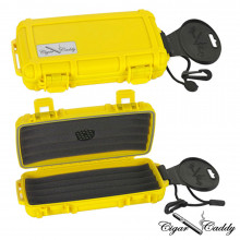 Cigar Caddy 3400 Humidor 5-ct- Safety Yellow
