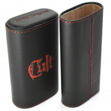 Cult 3-Cigar Leather Cigar Case - Cedar-Lined