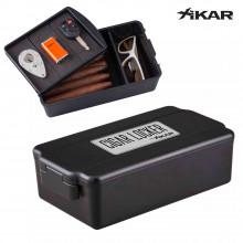 Xikar Cigar Locker 10-ct Travel Humidor- Black