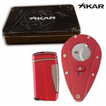 Xikar Xi1 Cutter & Executive Lighter Combo- Red