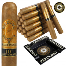 Perdomo Champagne Extry Delicious 24-Cigar Epicure + Ashtray Combo
