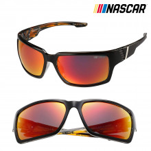 NASCAR Sunglasses Hauler Polarized- Shiny Black/Smoke