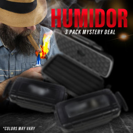 Foam-Lined 5-ct Hard Travel Case Action: Mystery Set of 3 Humidors