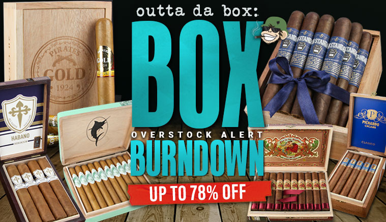 Watch 'em burn: overstock boxes get smoked and you're the big winner. 